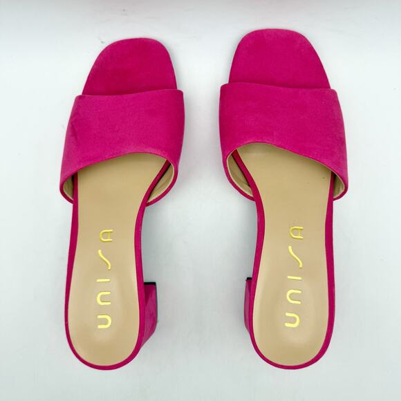 Unisa Womens Venley Heeled Sandal US 9 M EU 39.5 Pink Slip On NWOB - Picture 11 of 13